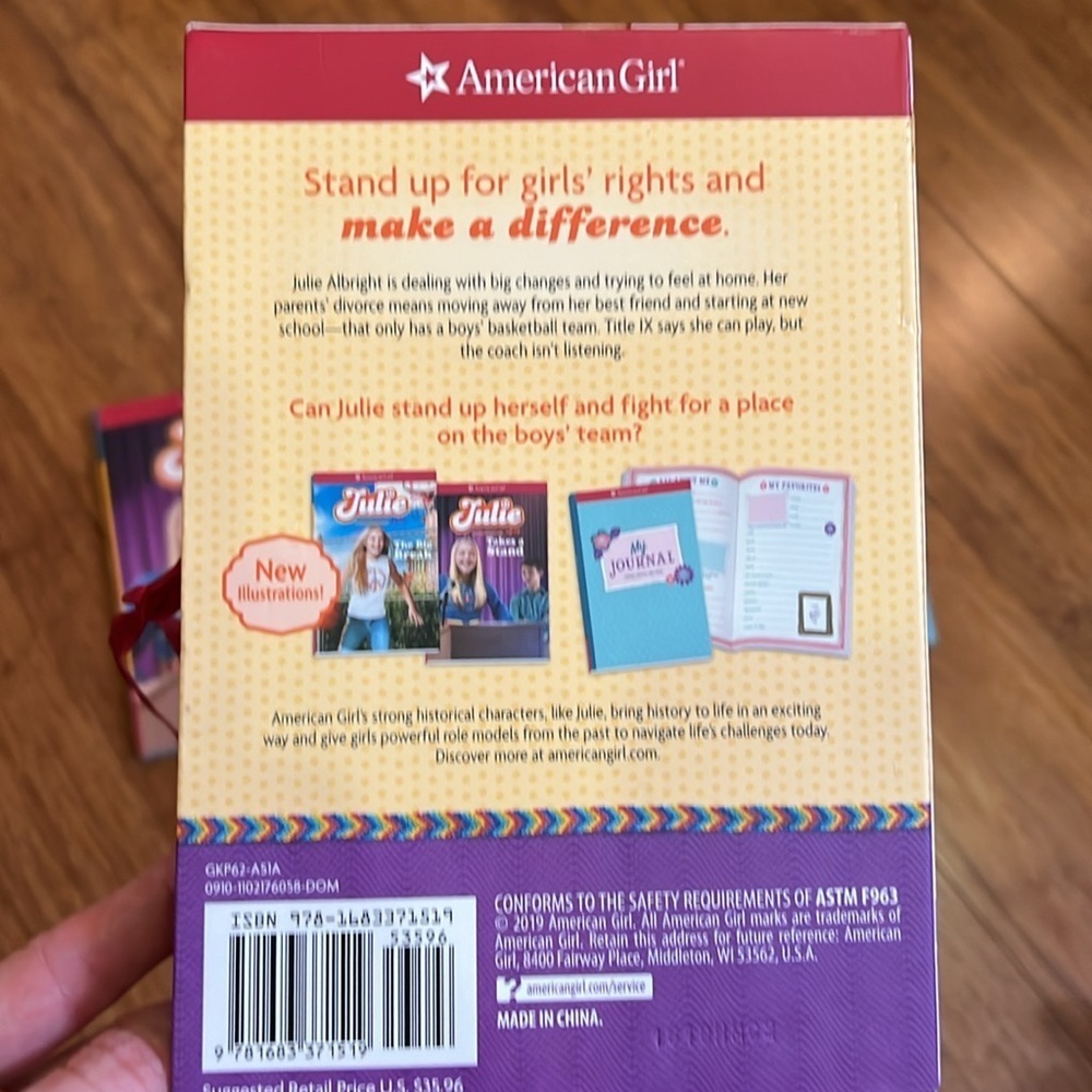 America Girl Julie 3 Book Set New In Box — image 3 of 8